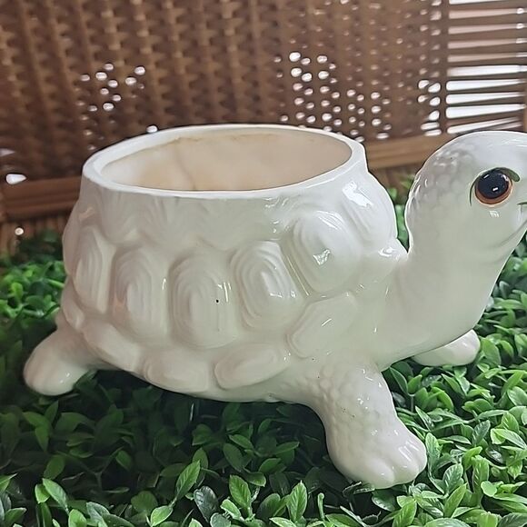 Vintage Fitz & Floyd Turtle Planter - Picture 6 of 14